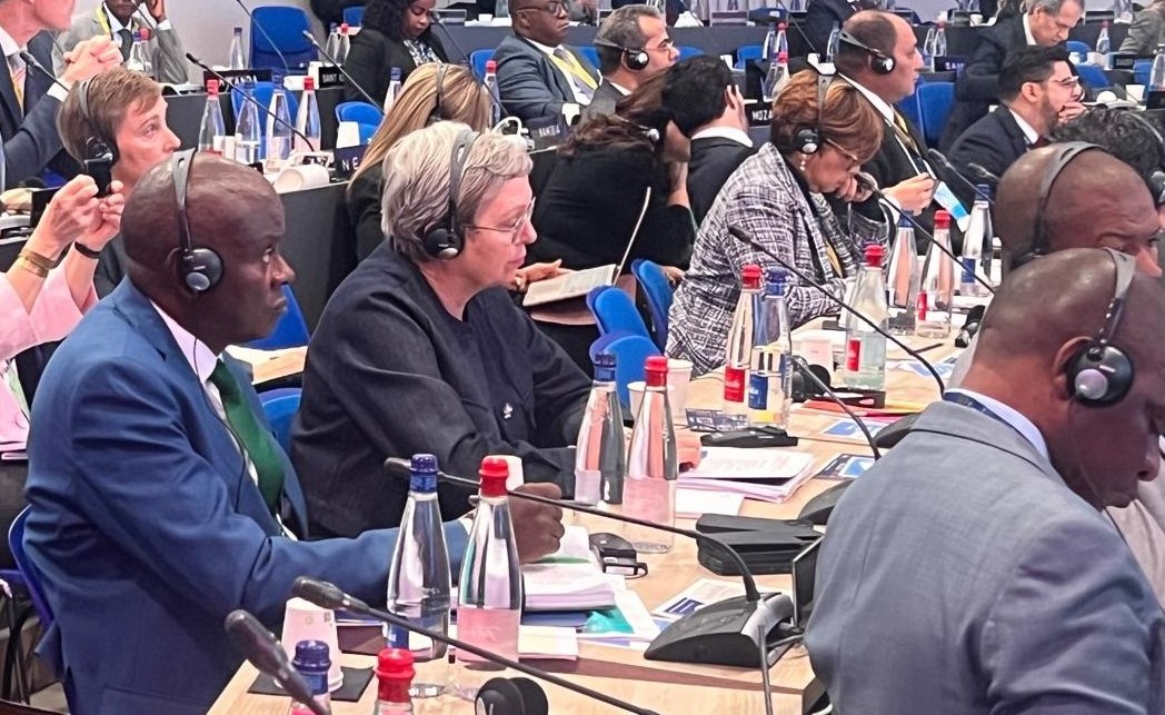 Une vue partielle des participants. Au premier plan à gauche, Grégoire Mutshail Mutomb, ministre d’État en charge de l’Agriculture et de la Sécurité alimentaire