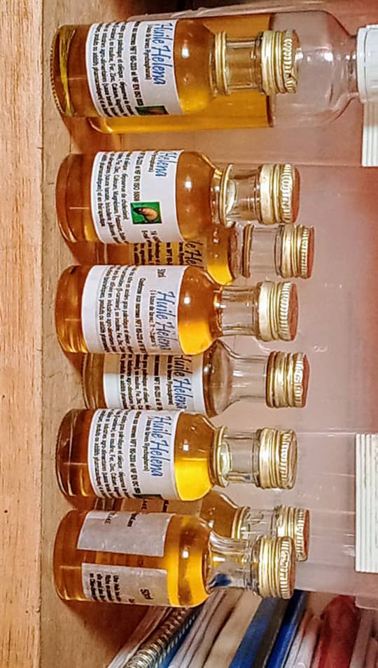 La gamme de produits Helena est constituée présentement d'huile, de bouillie, et de farine