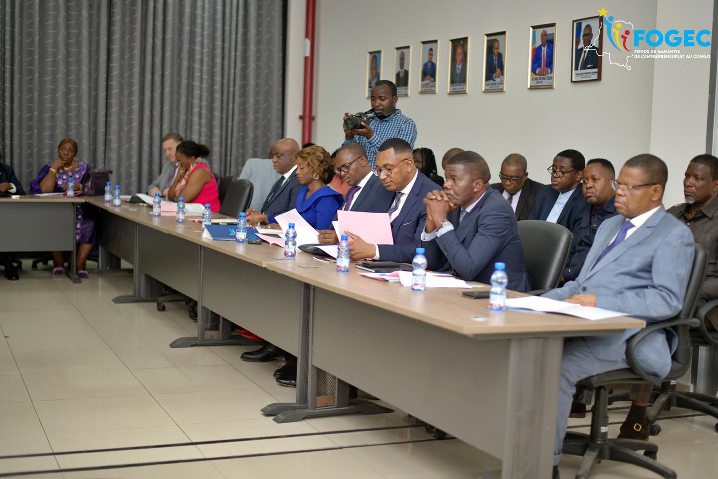 Une vue partielle de la cérémonie pour ce projet ouvert, qui n'a pas de date limite